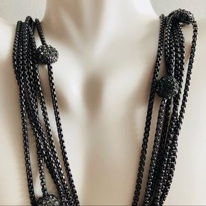 Gunmetal Statement Necklace